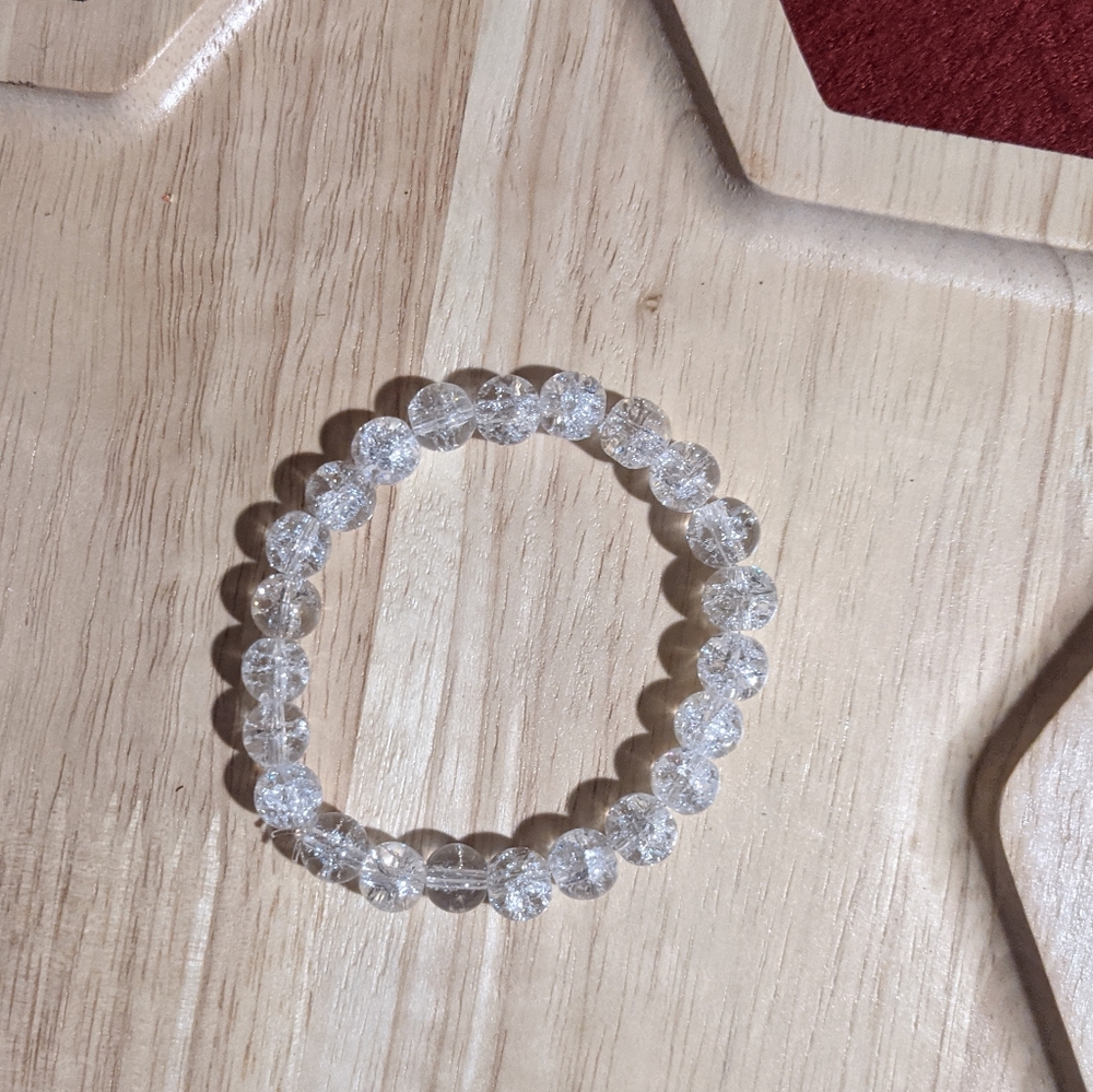 Glass bead bracelet